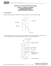 SDC Z7872 PRO Series Installation Instructions Manual