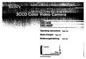Sony DCX-930 Operating Instructions Manual