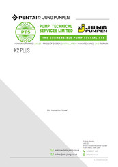 Pentair JUNG PUMPEN K2 plus Instruction Manual