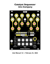 4ms Company Catalyst Sequencer User Manual