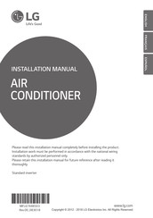 LG LUU427HV Installation Manual