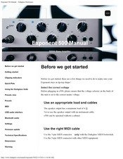 Darkglass Electronics EXPONENT 500 Manual