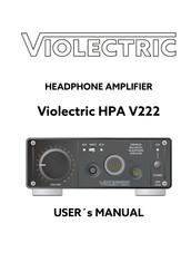 Violectric HPA V222 User Manual