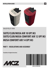 MCZ MUSA COMFORT AIR 14 UP M3 Installation Manual