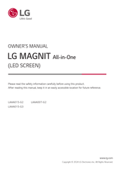 LG MAGNIT LAAA015-G3 Owner's Manual