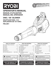 Ryobi PBLLB01 Operator's Manual