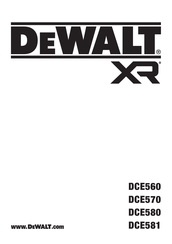 DeWalt DCE580N Original Instructions Manual