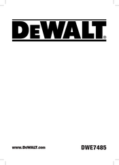 DeWalt DWE7485RS Original Instructions Manual