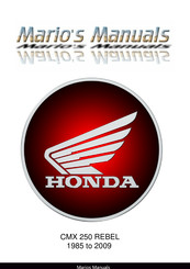 Honda CMX 250 REBEL Manual