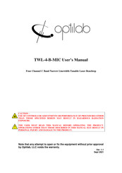 OPTILAB TWL-4-B-MIC User Manual