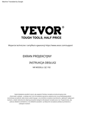 VEVOR QC-192 User Manual