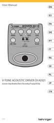 Behringer V-Tone Acoustic ADI21 User Manual