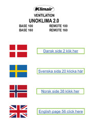 Klimair UNOKLIMA 2.0 BASE 160 Installation - Use - Maintenance