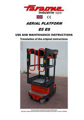 Faraone E5 ES Use And Maintenance Instructions