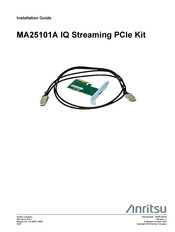 Anritsu MA25101A Installation Manual