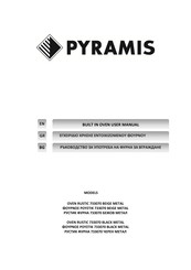 Pyramis OVEN RUSTIC 733070 BEIGE METAL User Manual