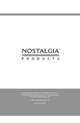 Nostalgia Electrics NFSM12B Instructions & Recipes