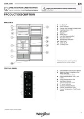 Whirlpool WT70E 832 X Quick Manual
