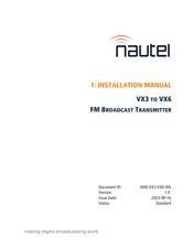 Nautel VX Series Installation Manual
