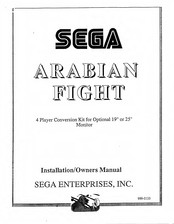 Sega Arabian Fight Owner's Manual