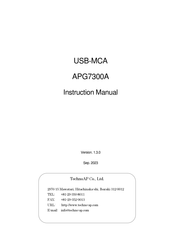 TechnoAP APG7300A Instruction Manual