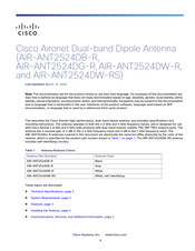 Cisco AIRANT2524DWR Manual