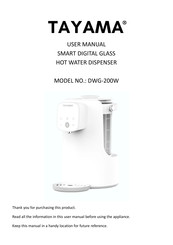 Tayama DWG-200W User Manual