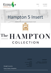 Ecosy+ Hampton 5 Insert Instruction Manual