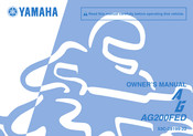Yamaha AG200FED 2012 Owner's Manual