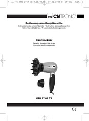 CTC Union Clatronic HTD 2769 TS Instruction Manual & Guarantee