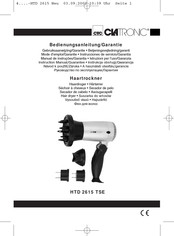 CTC Union Clatronic HTD 2615 TSE Instruction Manual & Guarantee