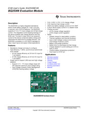 Texas Instruments BQ25308 User Manual