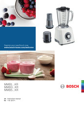 Bosch MMB5 KR Series Instruction Manual