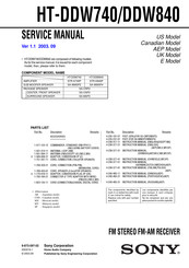 Sony HT-DDW740 Service Manual