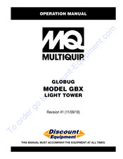 MQ Multiquip GLOBUG GBX24BK Operation Manual