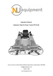 NUequipment CRT10-46 Operator's Manual