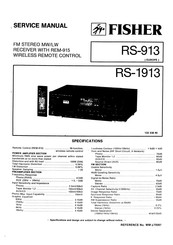 Fisher RS-913 Service Manual