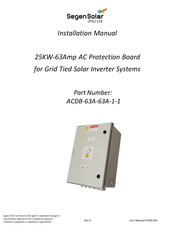 Segen Solar ACDB-63A-63A-1-1 Installation Manual