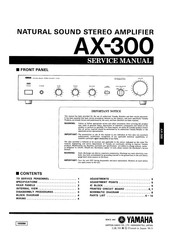 Yamaha AX-300 Service Manual