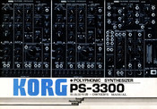 Korg PS-3300 Owner's Manual