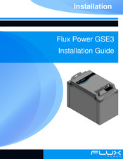 FLUX POWER GSE3 Installation Manual