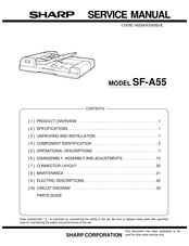 Sharp SF-A55 Service Manual