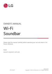 LG SPTG-W Owner's Manual