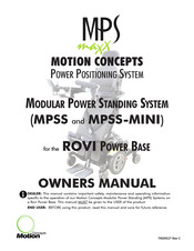 Motion Concepts MPSS-MINI Owner's Manual