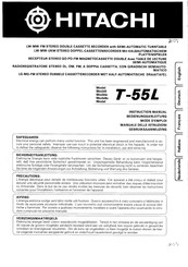 Hitachi T-55L Instruction Manual