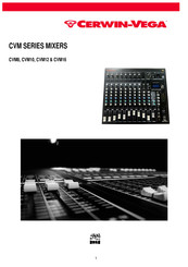 Cerwin-Vega Skaa pro CVM12 Manual