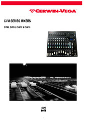 Cerwin-Vega Skaa pro CVM Series Manual