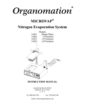 Organomation MICROVAP 11801 Instruction Manual