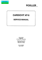 Schiller CARDlOVlT AT-6 Service Manual