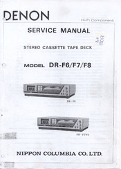 Denon DR-F6 Service Manual